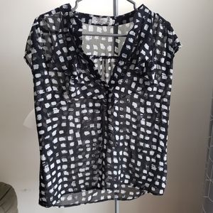 Calypso Patterned Sheer Tank Top